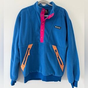 Columbia 90’s Retro Wintertrainer Fleece Quarter Snap Pullover size small